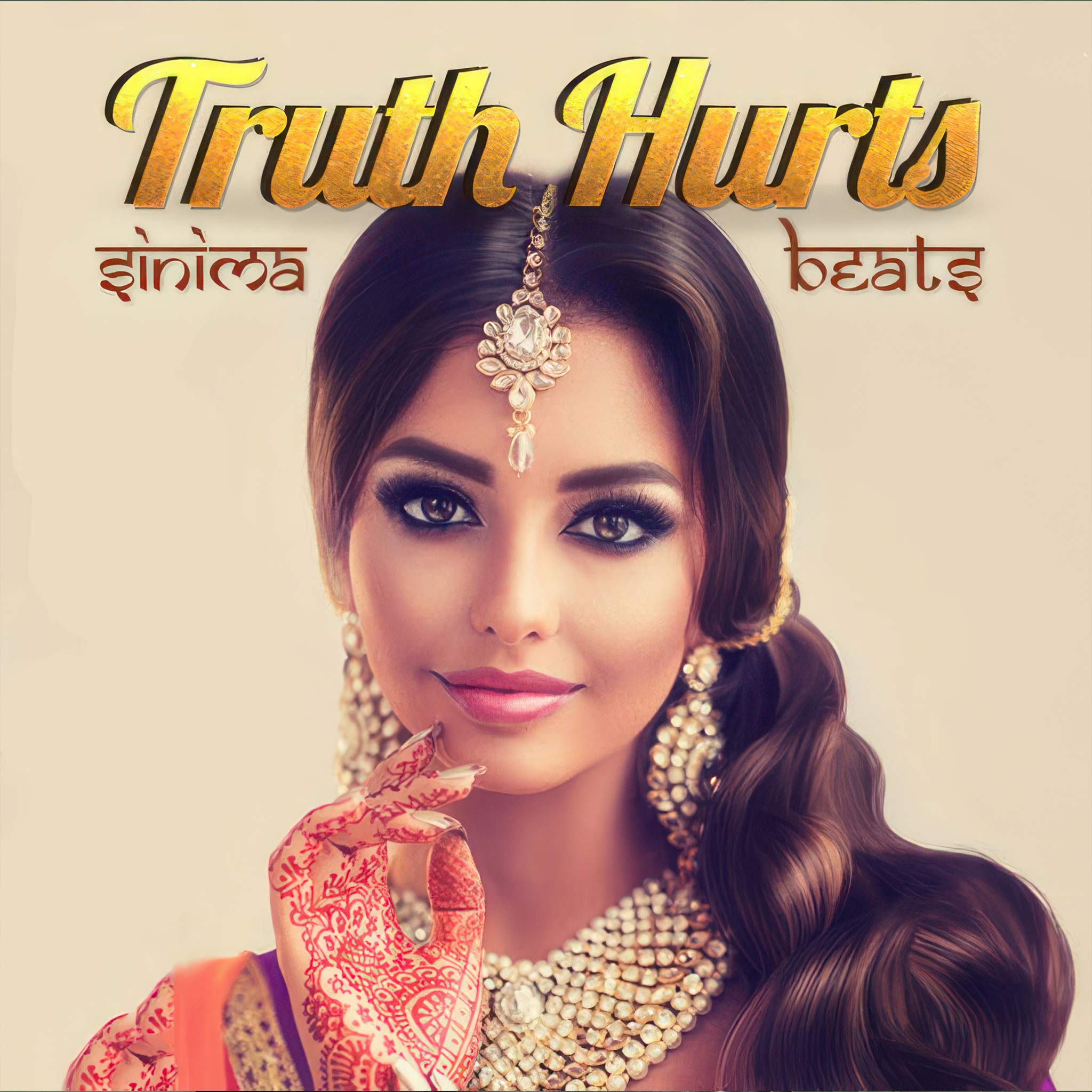 "Truth Hurts" - Beautiful Indian Woman in Traditional Style Dress and Make-Up