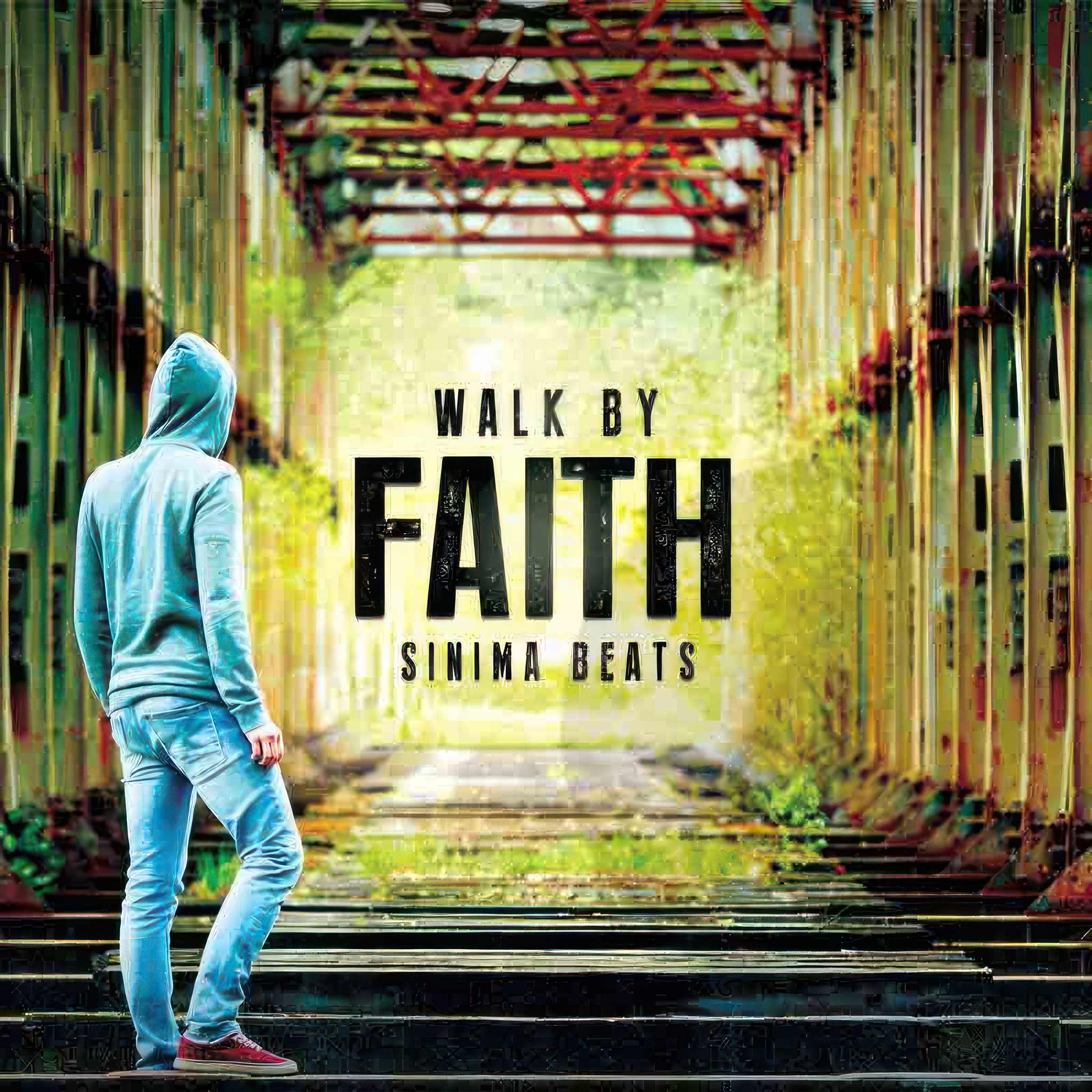 Man with Hoodie Walking Towards a Bridge - Walk by Faith